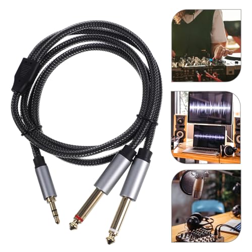 Cable divisor Jack 3.5mm a Dual 6.35mm 1m para audio miniatura 6