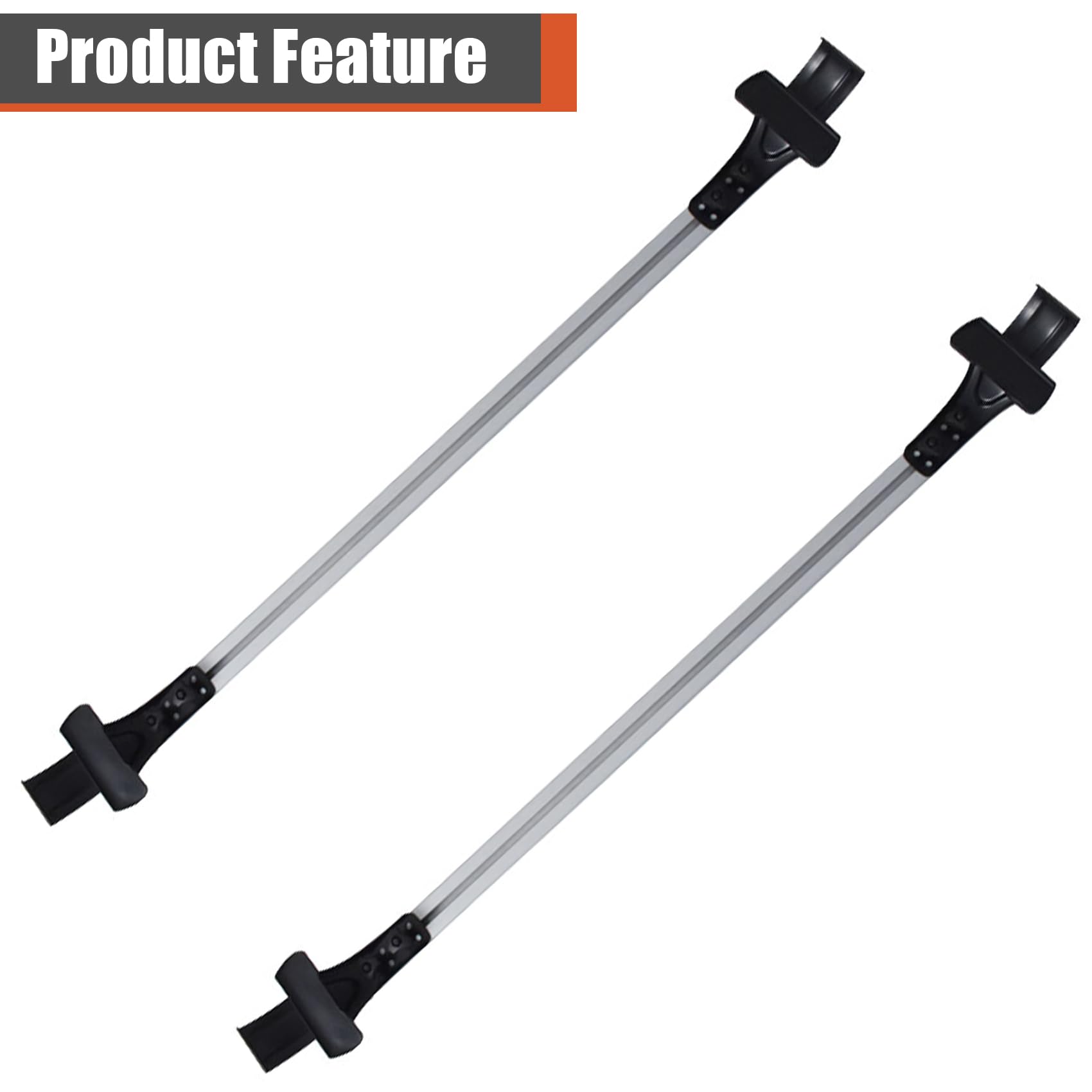 labwork Luggage Cargo Rack with 3 Kinds Clamp Universal 48 inch Car Top Roof Cross Bar