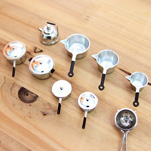 Accessoires de cuisine Home Deco avec 9 miniatures de haute précision