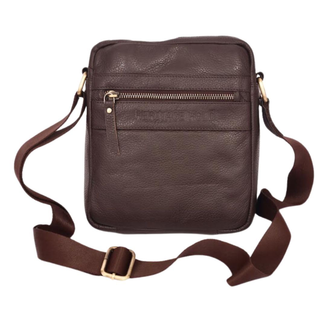 Heritage Hold sling Bag for Women & Men, Small Crossbody Bags for Women, Phone Bag with Adjustable Cotton Strap in Dark Brown color (B0D3DYHCR2) Amazon Price History, Amazon Price Tracker