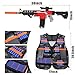 Kids Electric Toy Gun Sniper with Scope, Automatic Toy Rifle with Tactical Vest, 2 Removable Magazines and 100 Darts, 3 Modes Big Cool Motorized Foam Blaster for Kids Ages 8-12+ (Red)
