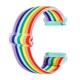 reloj correa tela el corte ingles Diseño de tamaño ajustable: talla única que se adapta a la mayoría de muñecas, 4.5 a 12 pulgadas, se puede estirar a más de 15 pulgadas, diseño sin hebilla, fácil de poner o quitar