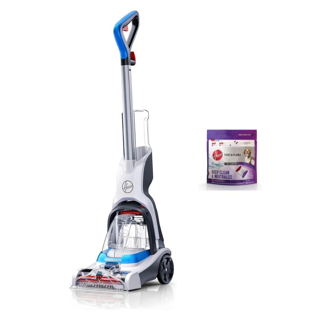 PowerDash Pet Compact Carpet Cleaner Machine, Lightweight Carpet Shampooer Machine, Pair with a Hoover Cleaner Solution for a Bright, Refreshed Home