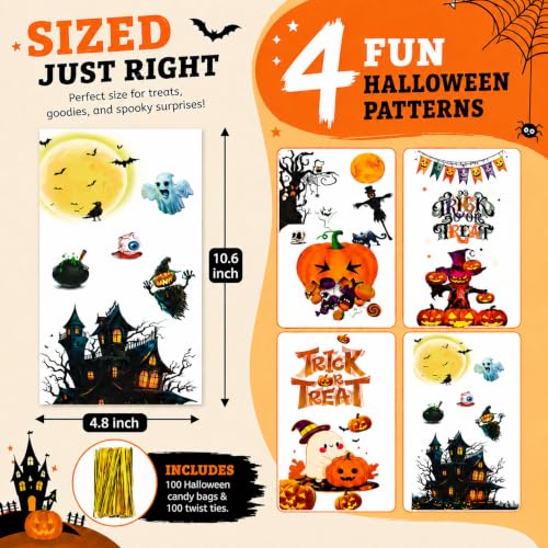 Halloween Cellophane Treat Bags - image 3
