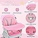 HONEY JOY 8 in 1 Baby High Chair, Convertible Highchair for Babies and Toddlers/Table and Chair Set/Building Block Table/Booster Seat/Stool/Toddler Chair with Safety Harness (Pink)