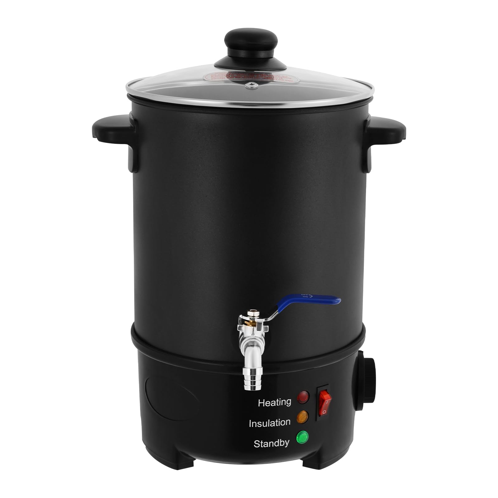 DWIKRYT Crisol eléctrico de cera de 6 l, 220-240 V, acero inoxidable, para hacer velas, 50-100 °C, con cuchara para salones de belleza, empresas artesanales