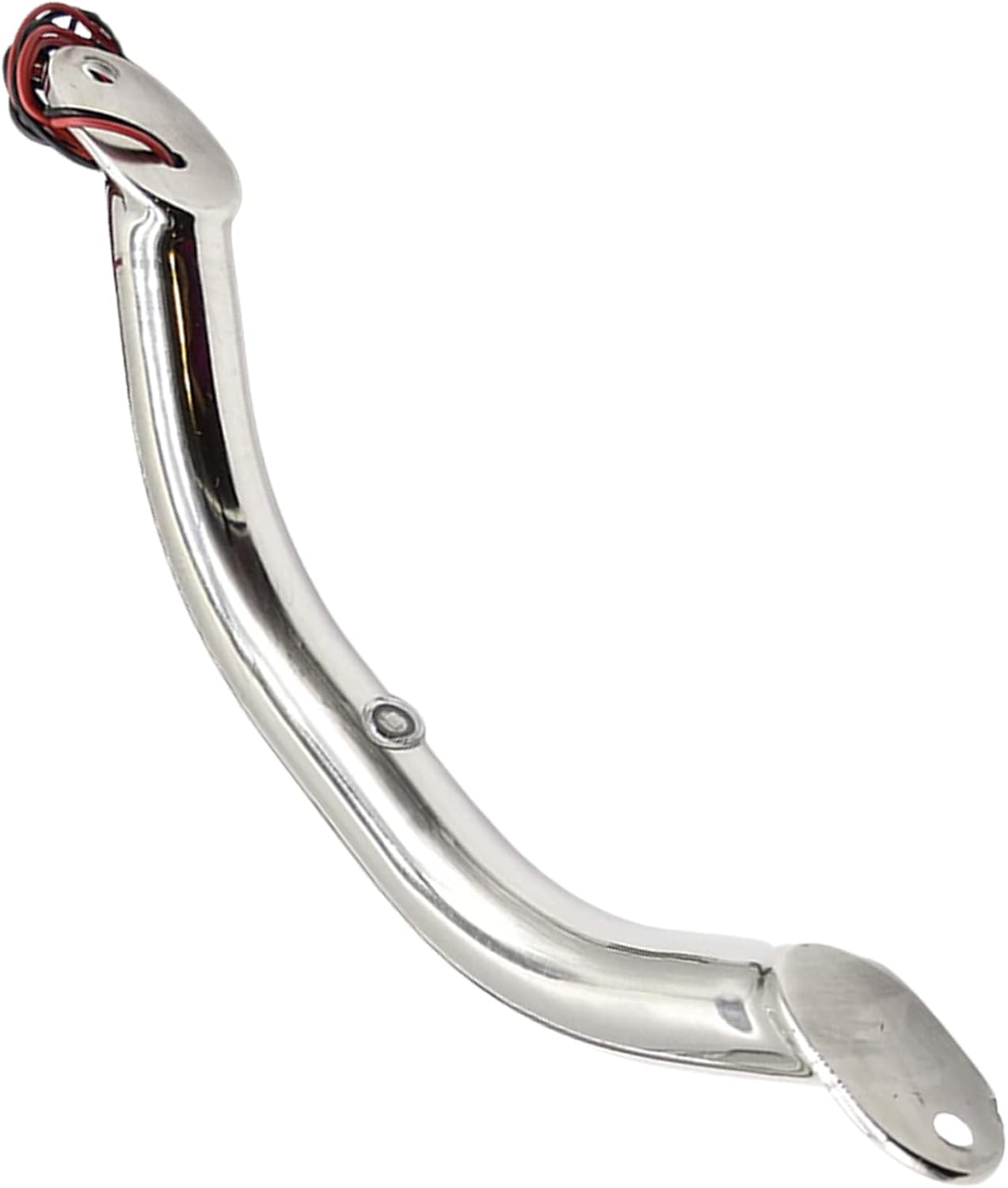 MARINE CITY Polished Stainless Steel Grab Rail Handle with LED Lights for Boats Yachts RVs