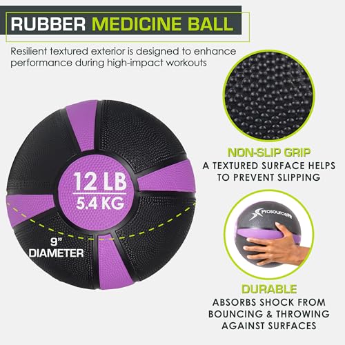 ProsourceFit Weighted Medicine Ball for Full Body Workouts - Image 3