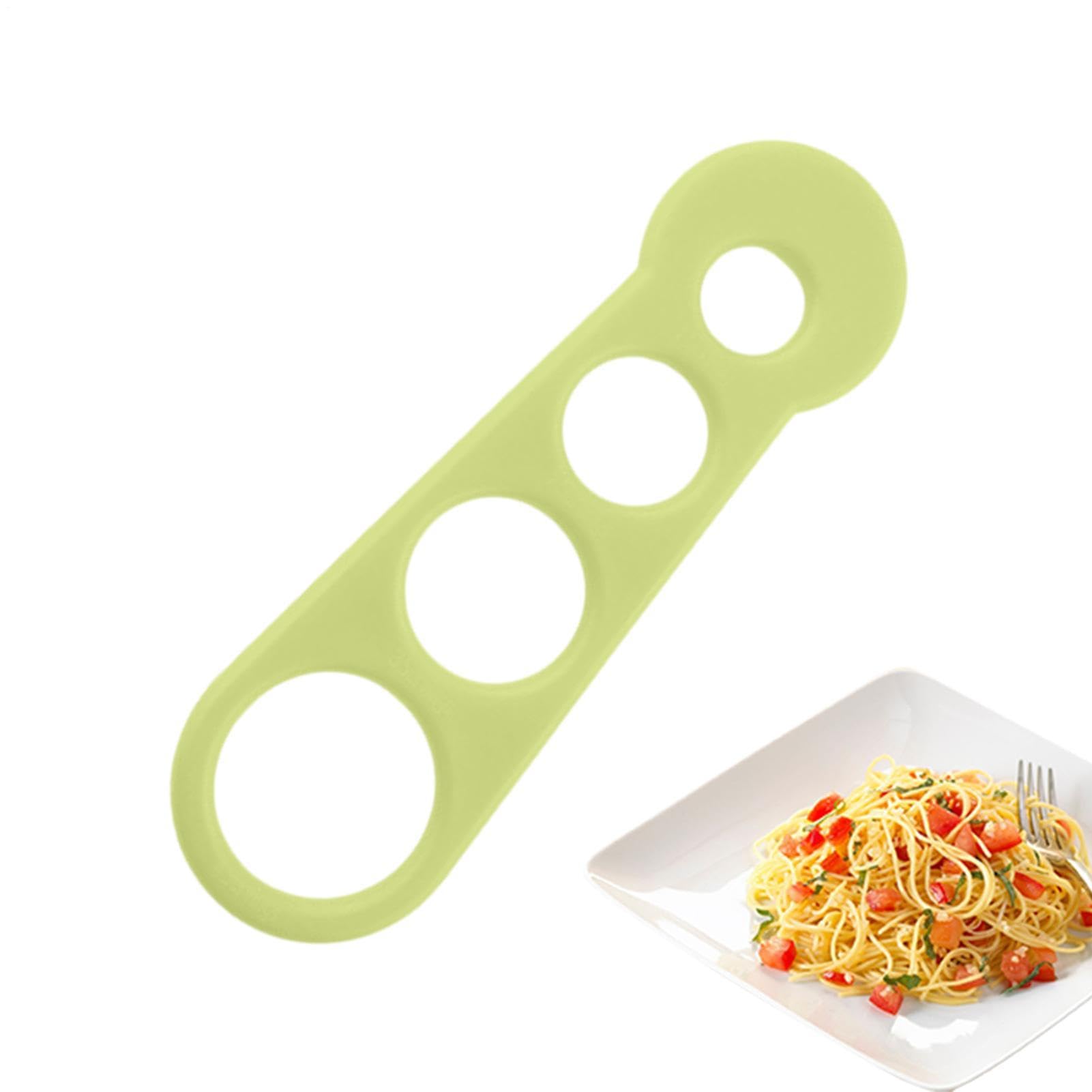 Medidor de espaguetis – Medidor de pasta, guía de porciones de 1 unidad para uso culinario, plantilla de acero inoxidable con aberturas redondas, utensilios de cocina, herramienta de tamaño para