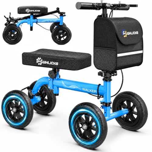 WHLICKS Foldable All Terrain Knee Scooter