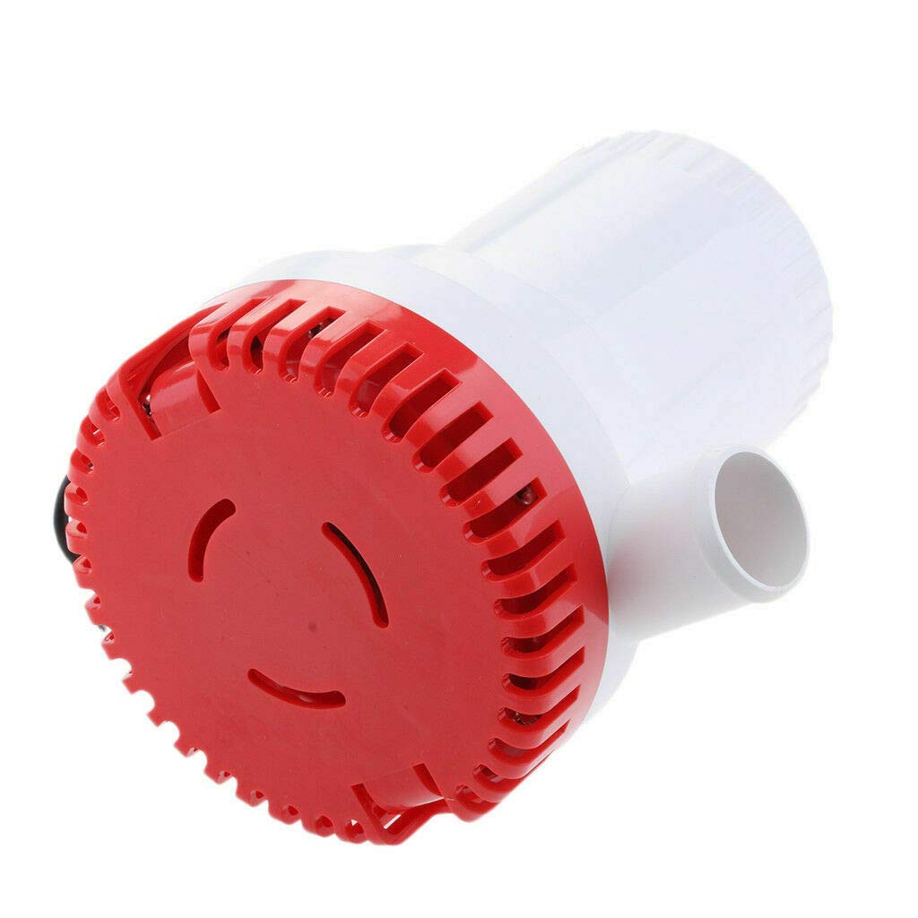 MASO Pompa di sentina ad alta portata elettrica marina sommergibile pompa dell'acqua 2000GPH 12 V per barca Yacht Caravan portatile