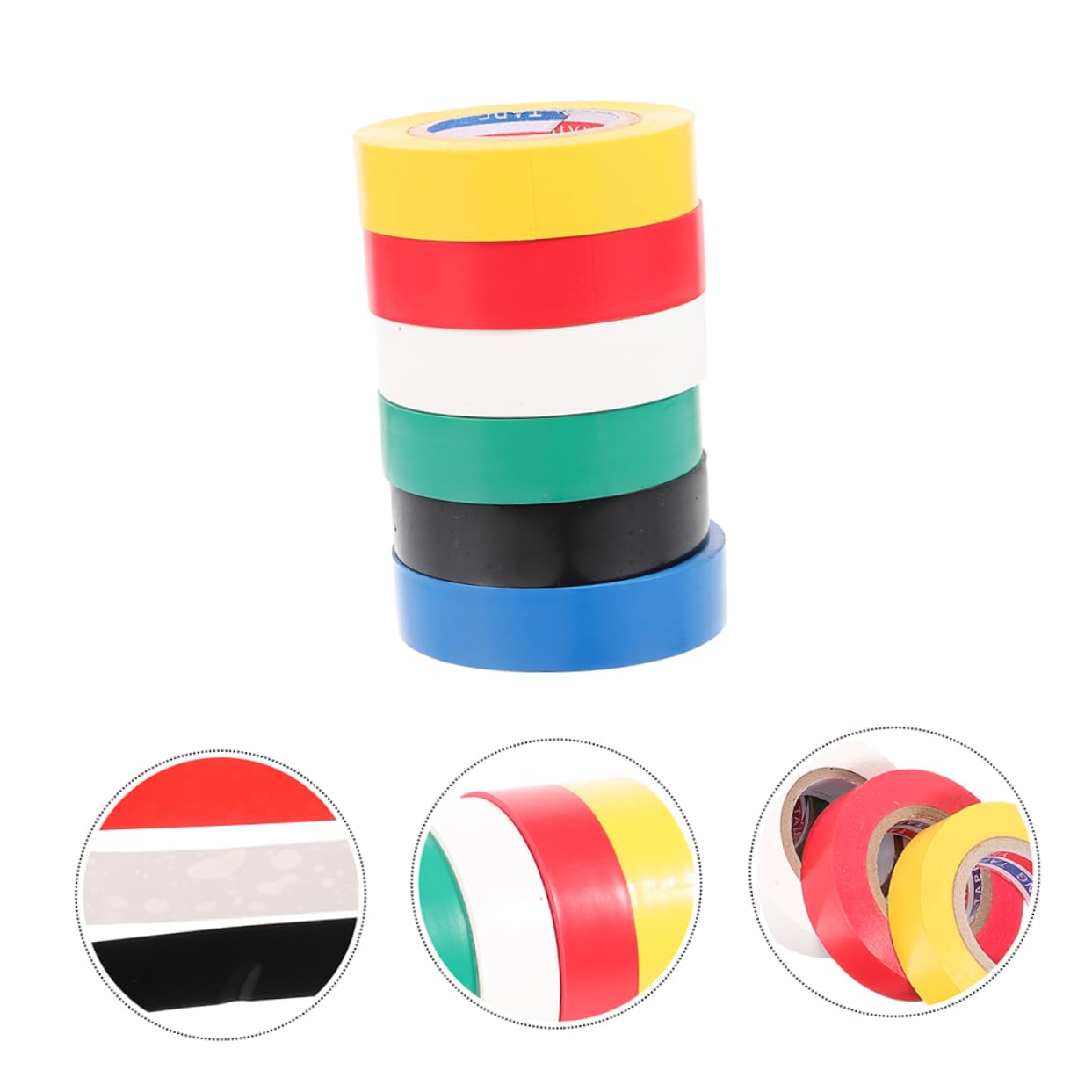 MAGICLULU 12rollos Cinta Aislante de Pvc para Exteriores Cinta Eléctrica para Aislar Puertas y Cables Eléctricos