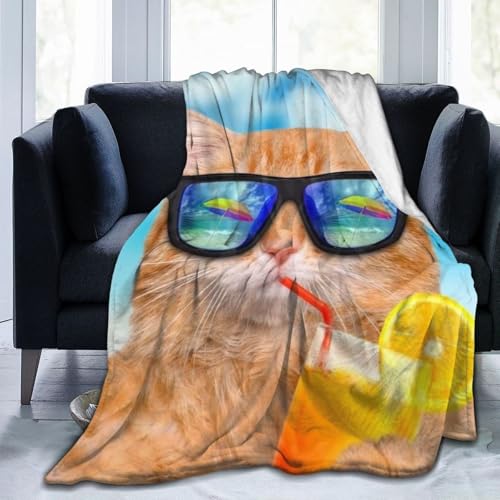 かわいい猫 おしゃれ 掛け布団 敷き毛布 フランネル 吸湿発熱 タオルケット肌触り 軽く柔らかい 静電気防止 ふわふわ 両面使え 四季通用 子供用 寝具 抗菌防臭エアコン毛布