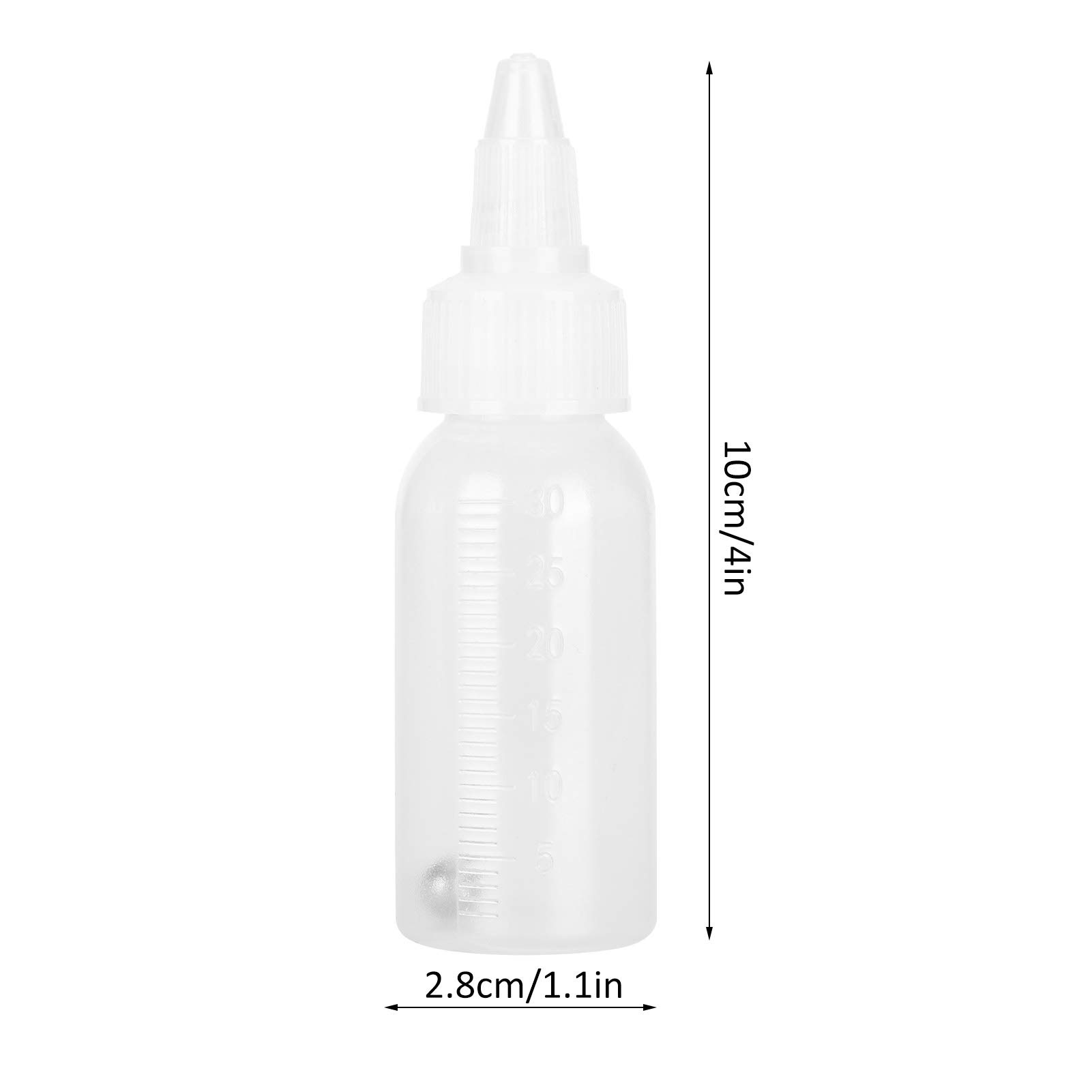 Plastic Jar Bottles, 10PCS Empty Airbrush Bottles Airbrush Paint Bottles for Adding Pigment