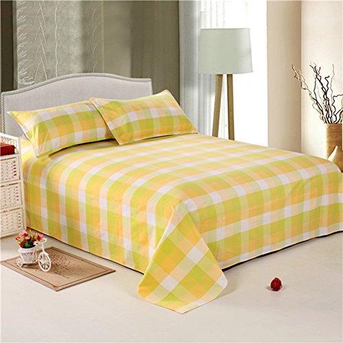 Drap coton double sheets 270x250cm lit adulte plaid de l'élève