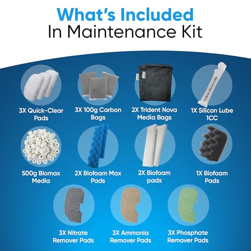Image of 23 Pcs 206 /207 Filter Media Canister Filter Maintenance & Replacement Filter Media Kit, Quick Clear, Carbon Bags (300g), Biomax (500g), Bio Foam, Phosphate-Ammonia-Nitrite Remover, Including Mesh Bags