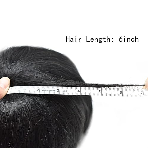 Miniatura 6 de Healthlif Toupee - Cabello humano para hombre, 64 colores, transparente, piezas de pelo de piel de polietileno para hombres, sistema de reemplazo de