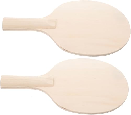 TOYANDONA Raqueta de tenis de mesa DIY en blanco para raqueta de madera para juegos de tenis de mesa y juguete deportivo de entrenamiento para niños