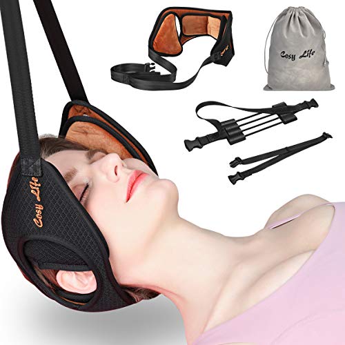 Neck Head Hammock,Cosy Life Breathable Velvet Durable Cervical Neck Traction Device for Neck