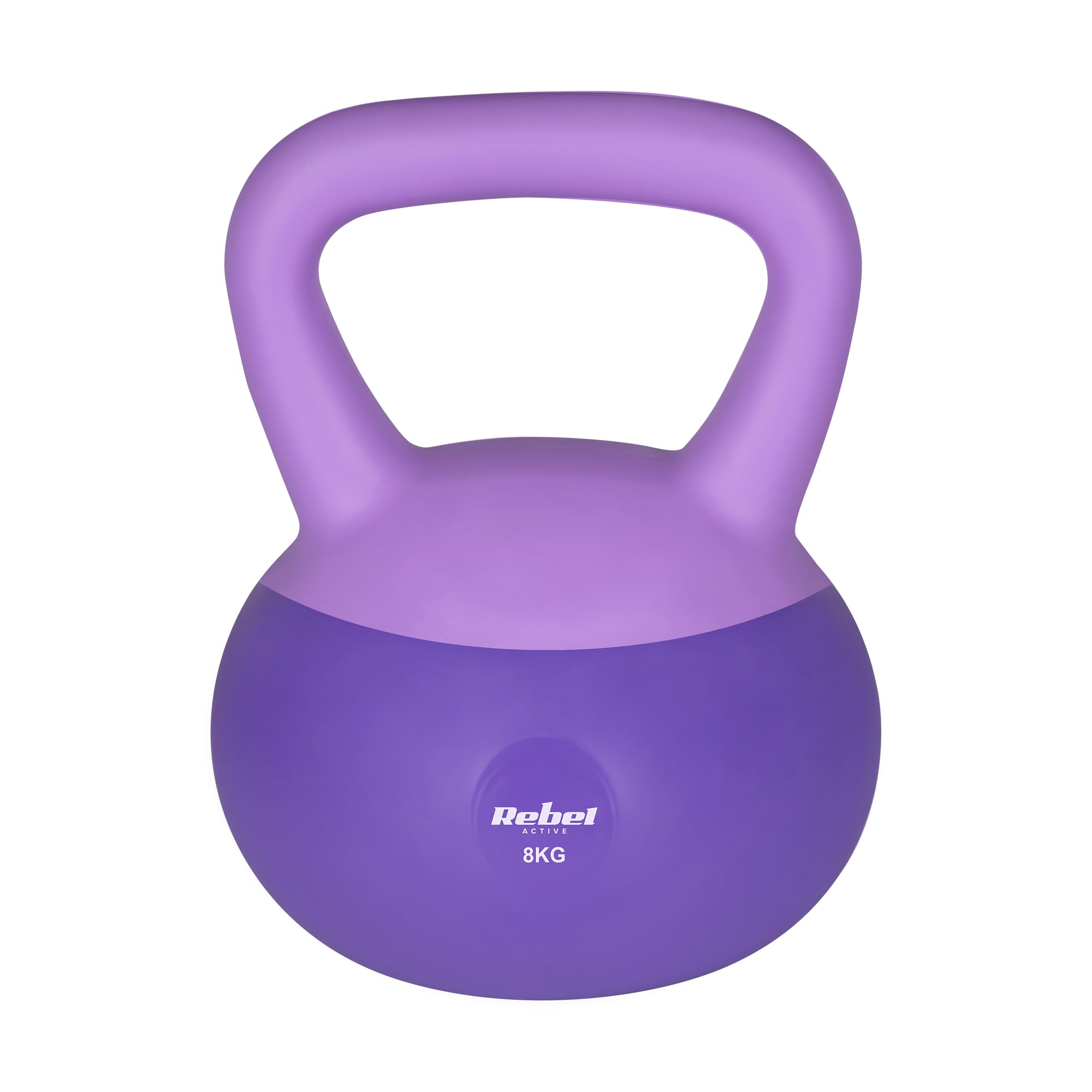 Rebel Soft Kettlebell 8kg Miękkie PCV Bezpieczne Ciche Hantel do Fitness