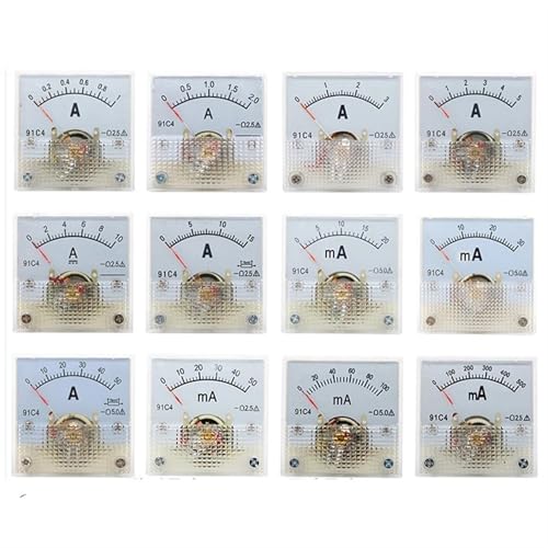 Ampèremètre analogique CC évitez les surcharges de circuit avec ce pointeur mécanique de panneau
