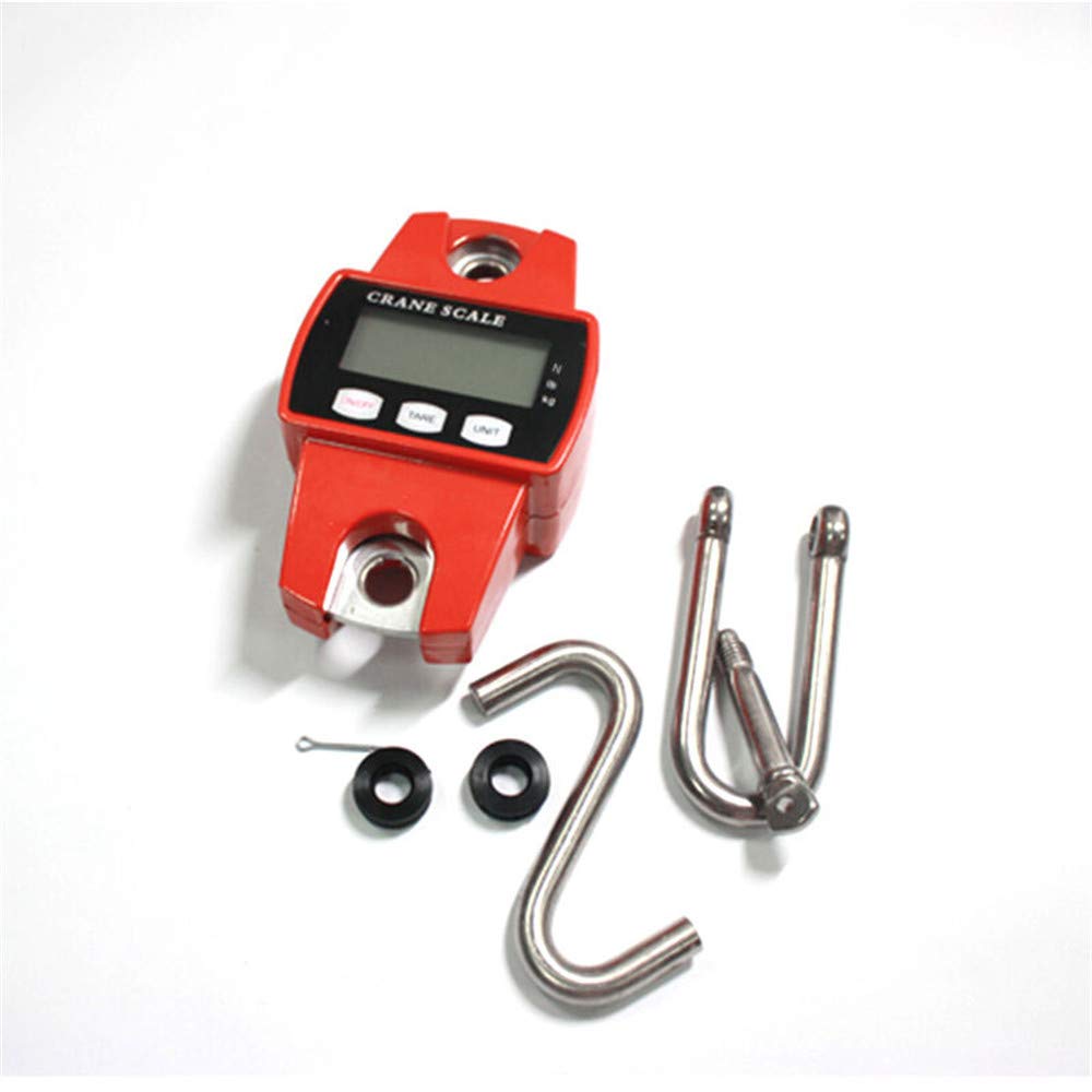 Báscula electrónica máxima de 300 kg, báscula de gancho para industrial, ganchos pesadores, báscula de grúa colgante portátil comercial, caza, pesca, viajes, cocina, equipaje