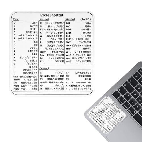 Charming Club �y3��ޓ��{��Ή��z�V���[�g�J�b�g�L�[ �V�[�� for Windows/Excel/Mac�Ή� �����\�X�e�b�J�[ �p�\�R�� �V�X�e������ ��ƌ����A�b�v ���S�Ҍ��� (�z���C�g�i���n�j, for Excel)