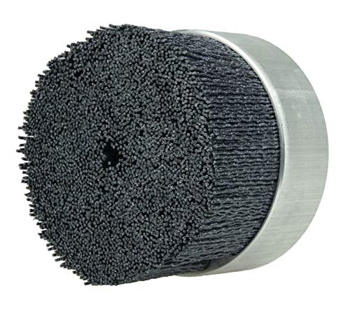 Image of Weiler 86013 3 inch Burr-Rx Maximum Density Miniature Disc Brush, .035 /80CG Crimped Fill, Made in The USA