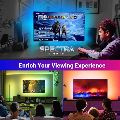 Image of HDMI Sync Box 2.0 - TV LED Backlight for 75-85 inch TVs with PC, Screen Sync. Enhance Your TV, Gaming, Music and Entertainment Experience. (75-85 inch TV), Black