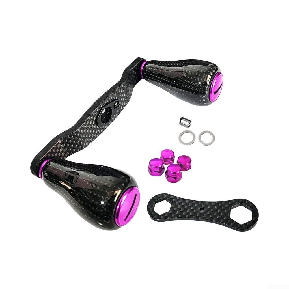 per mulinello da pesca resistente maniglia in fibra di carbonio 55g per | per tessuto in fibra di carbonio premium, ultraleggero 55 g, riduce l'affaticamento, adatto per daiwa