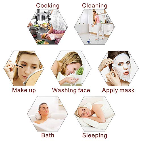 Dames Douchemuts Women Shower Cap Shower Caps With Elastic Band Waterdichte Douchemuts Badmuts Elastic Bathing Shower… - Image 8