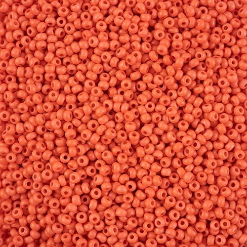 Czech Seed Beads 8/0 Terra Intensive Orange Matte, 500g