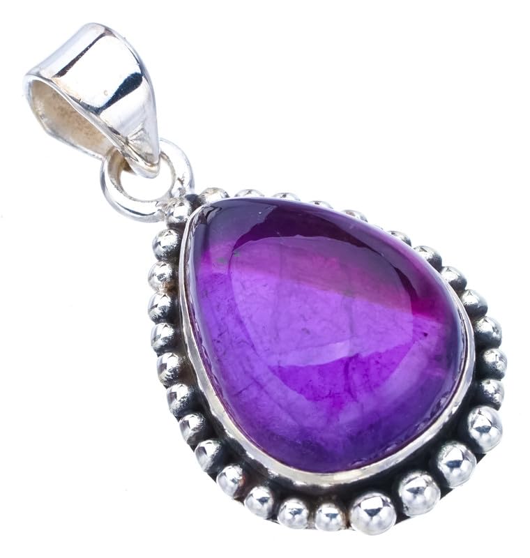 Pendentif améthyste naturelle argent 925 idée cadeau anniversaire
