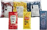 150 Total Packets / 50 Count of each - Heinz Ketchup, French's Mustard, & Kraft Real Mayo - Condimen