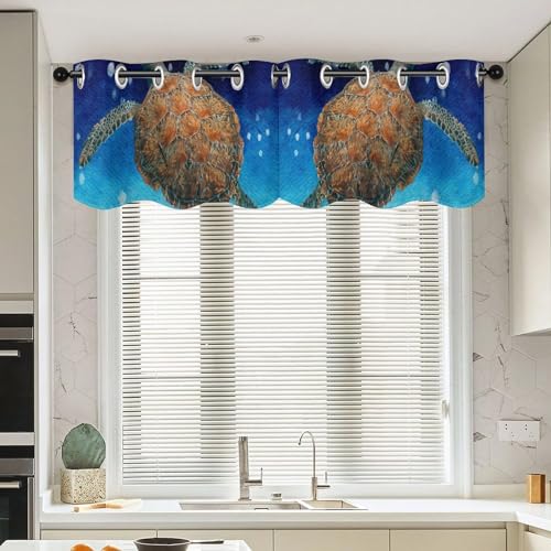 Cenefas de ventana con tortugas marinas retro para decoración de playa 2