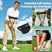 Hibijou Retractable Golf Swing Trainer with Click Feedback, Grip Trainer & Arm Band for Right-Handed Golfers, Portable Tempo & Strength Training Aid for Indoor Outdoor Practice and Warm-Up