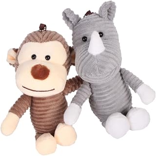 Totority 2Pcs Macaco de Macaco de Pelúcia de Pelúcia de Pelúcia de Macios de Animais de Animais de Animais de Animais Florestas para Animais de Pelúcia Presentes de Macaco Chaveiro
