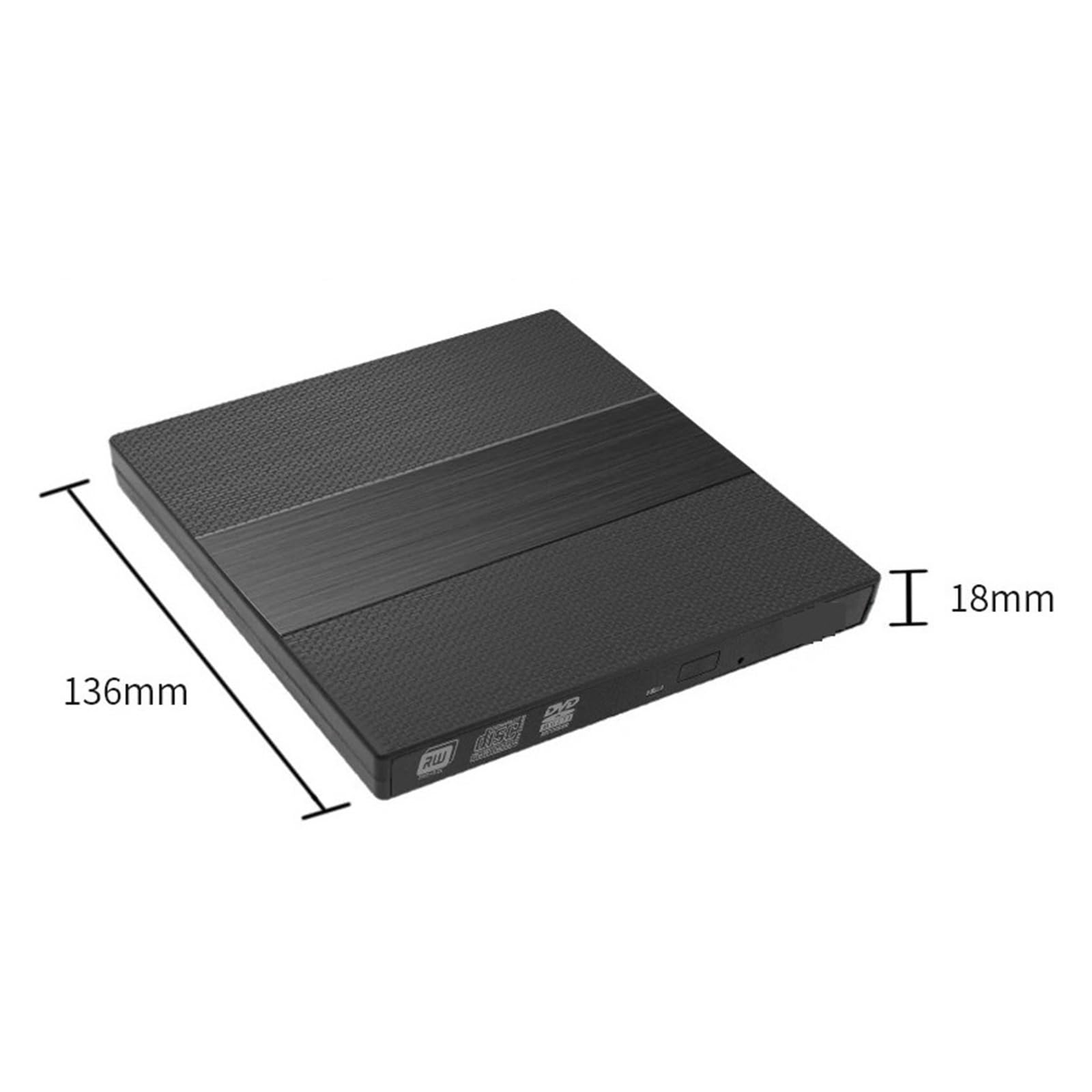 Unità Ottica Blu Ray Esterna USB 2.0 Lettore CD Lettore DVD Unità DVD Lettore Disco Sottile PC Desktop Tablet Portatile