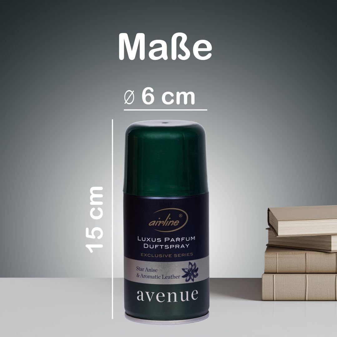 Laro Premium Airline Avenue Raumduftspray Vorteilspaket 6/12/24/48/96 st Nachfüller für automatische Duftspender 250ml, Anzahl:24, Duft:Avenue