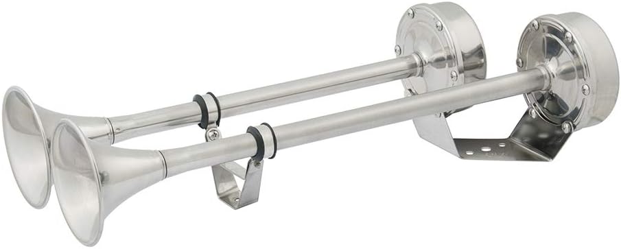 10029XLP - Aftermarket Replacement 12v Dual Trumpet Electric Horn Compatible with Marinco