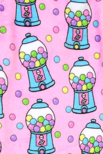 Image of iscream Big Girls Silky Soft Fun Print Plush Fleece Pants - Candy Land Collection