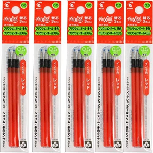 Amazon パイロット 多色タイプ専用替芯 フリクションボール Lfbtrf30ef 3本入 5 赤 詰め替えインク 文房具 オフィス用品