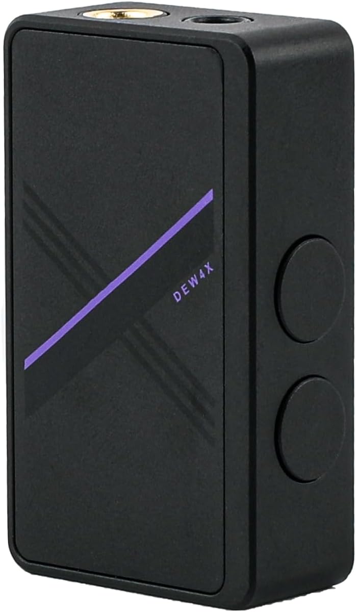 SIMGOT DEW4X Portable In-Ear Monitor Amplifier, HiFi Earphone Stereo USB DAC with Dual C43198 DAC Chip, 384 kHz/32 bit, Tiny Audio Amps for PC/Phone