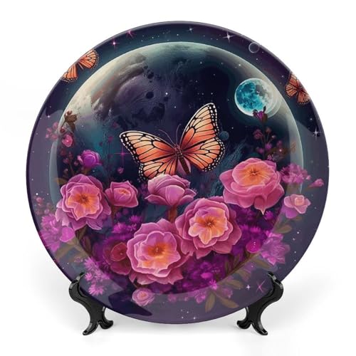 Assiette décorative en céramique à offrir pour célébrer les vacances