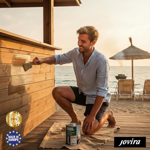 Miniatura 5 de Jovira Pinturas Barniz Marino. Para Madera Exterior-Interior, Incoloro-Transparente. Especial Resistencia En Ambientes Marinos. 750 Mililitros, Mate K-53