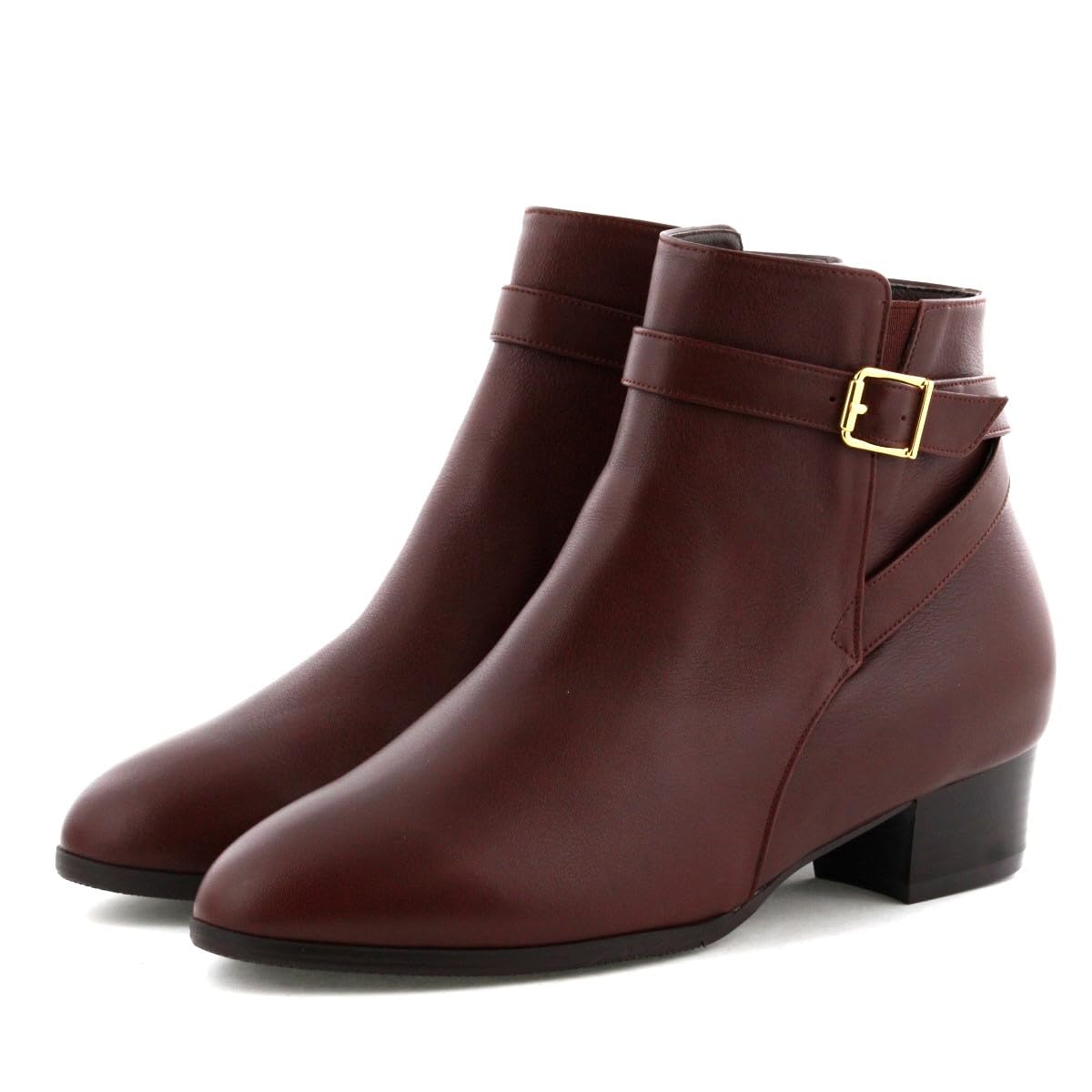 Amazon | 卑弥呼(ヒミコ) ベルトデザインブーツ/633403ブラウン225