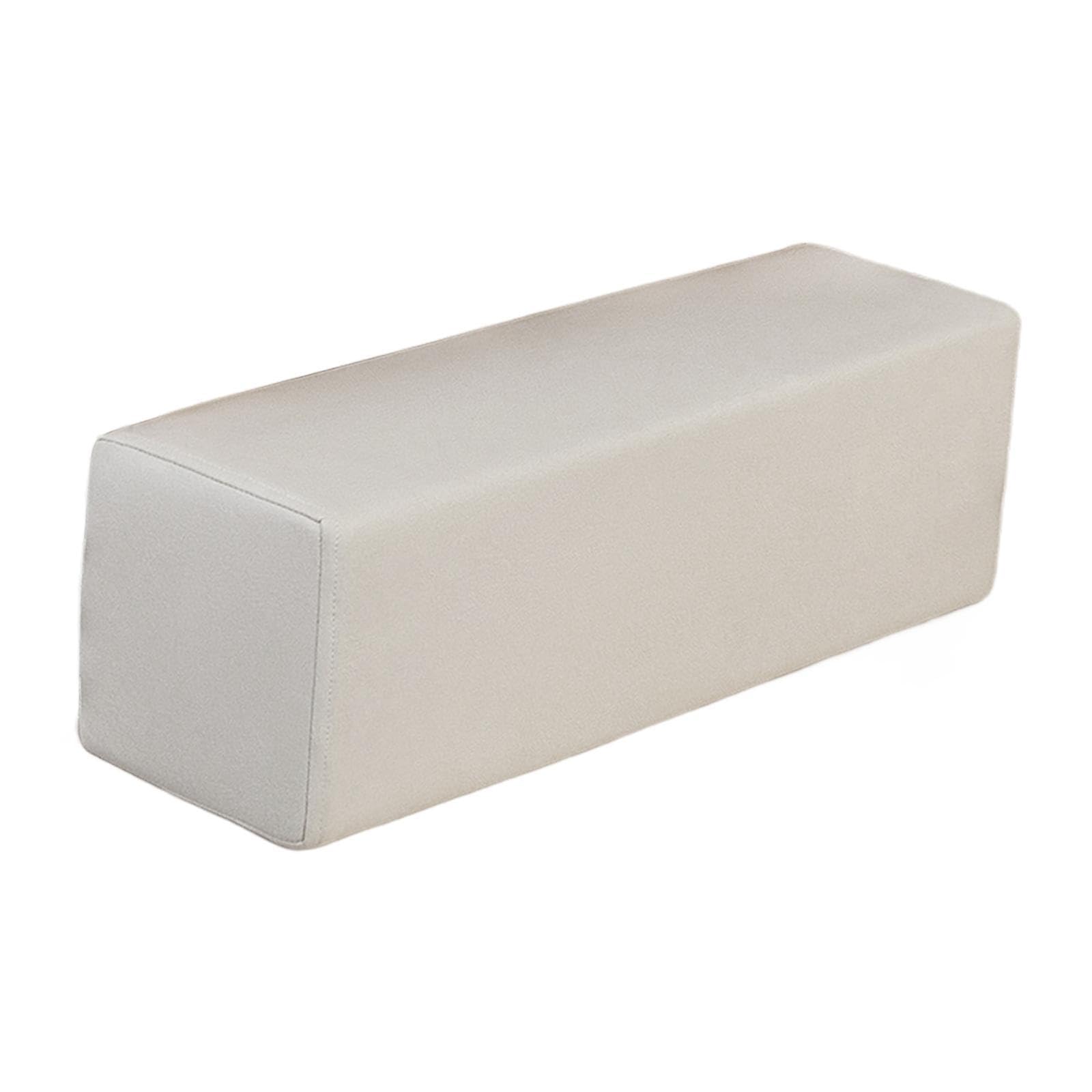 Coussin d'accoudoir, coude, coussin de remplissage des espaces avec housse amovible et lavable pour la maison, la chambre à coucher, les jeux vidéo, 60 x 15 x 15 cm, beige
