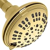 ShowerMaxx Luxury Spa Series Shower Head, 6 Spray Setting, 4.5 Inch Adjustable High Pressure Shower