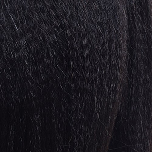 Brazilian Virgin Human Hair Lace Front Wig Yaki Straight Human Hair Glueless Lace Wig for Black Women 130% Density 18Inch (16inch)