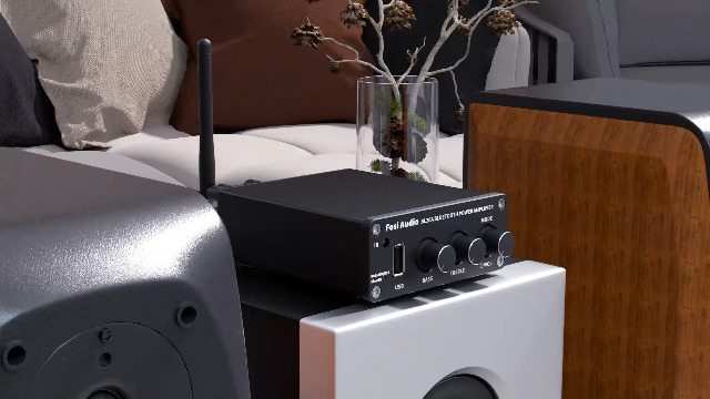 Amplificateur Audio Fosi BL20A 200W - Bluetooth 5.0 | Stéréo Hi-Fi | USB + AUX | Télécommande